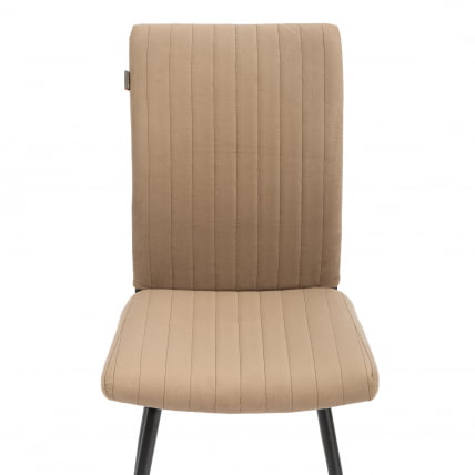 Стул обеденный Monte Carlo разборный, ткань велюр, 45х55х97, бежевый/черный, (Porsche 5)_5