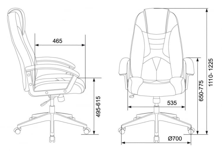 Кресло игровое Zombie 8 Black_6