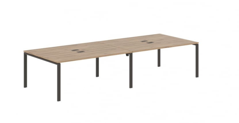 Бенч-система 4-местная EDIS EUWST 3513 Дуб Денвер светлый Мокко_0