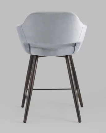 Стул полубарный Саймон ПЛ велюр Cерый_4