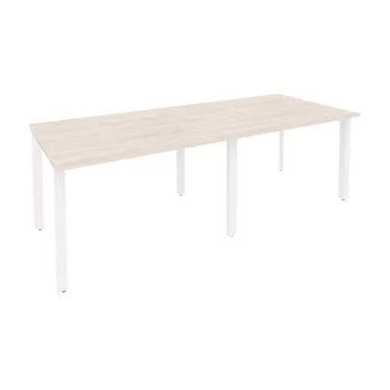 Стол переговорный (2 столешницы) ОНИКС О.МП-ПРГ-2.2 Денвер Светлый/Белый / ONIX O.MP-PRG-2.2_0