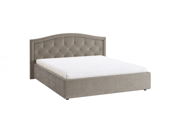 Кровать 1.6 Верона 2 с основанием ЗО.КМ1.6-01.2 какао (велюр) / ZO.KM1.6-01.2_0