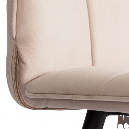 Стул обеденный Бари ЛТ, велюр, бежевый/черный, 7, 41х55х89 см / Bari LT,_8