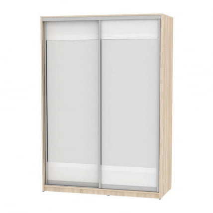 Шкаф-купе B-220х160х60-1(ДСС-Белый-D10D10)_0