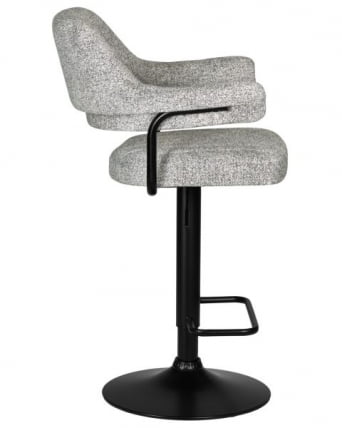 Стул барный ДОБРИН CХАРЛЙ БЛАCК (светло-серый твид (ЛЕО04)) 2 шт / DOBRIN CHARLY BLACK (LEO04))_3