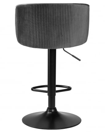 Стул барный DOBRIN DARCY BLACK (серый велюр (1922-19))_4