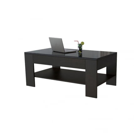 Стол журнальный BeautyStyle 26 Венге/стекло черное_0