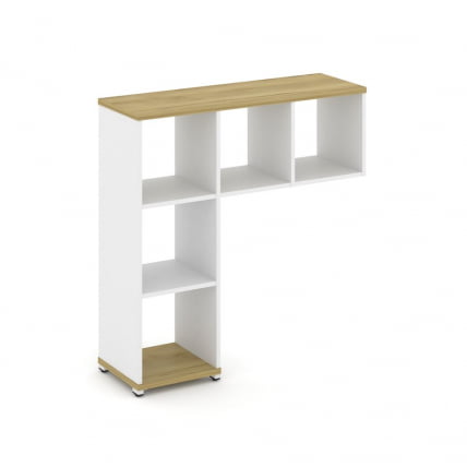 Надставка на стол низкая без наполнения CONCEPT CN.NN-001 Дуб Винченцо Белый бриллиант Белый металл_0