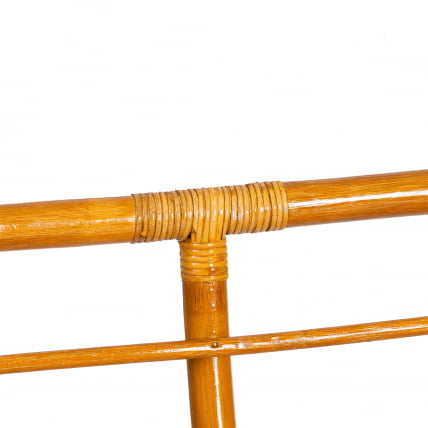 Диван MAMASAN/МАМАСАН 23/02 W /с подушкой/ подушка 182х119 см, 169х102х80 см, Pecan (орех), ткань, оранжевый, С 23_9