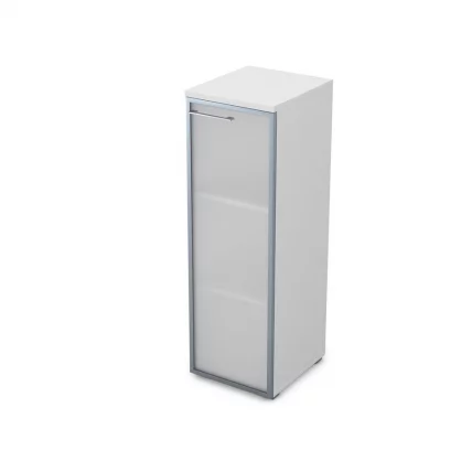 Пенал средний со стеклом правый GLOSS LINE 9НП.017.6 Белый Премиум_0