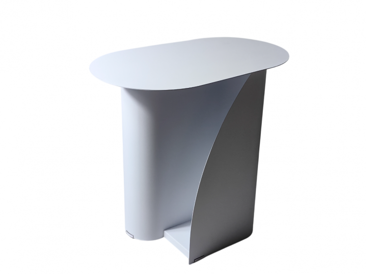 Журнальный столик Yvaine металл белый_0