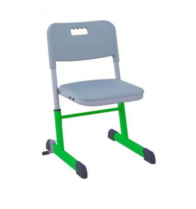 Стул ученический НОМАД В регулируемый по высоте (рост 4-6) Зеленый/Серый / NOMAD V_0