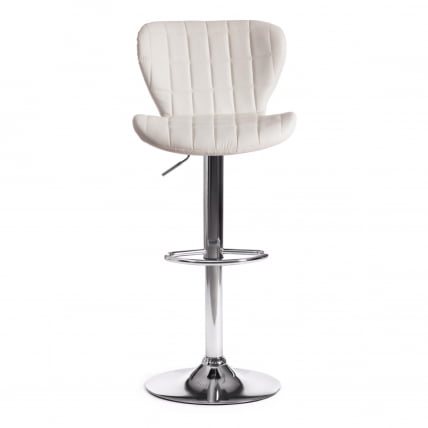Стул барный AVIONIC (mod. KY712A) металл/экокожа, 45*53*86-107 см, белый/хром_4