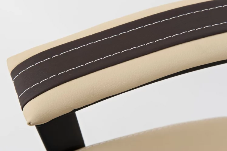 Кресло руководителя Twister коричневый+бежевый_4