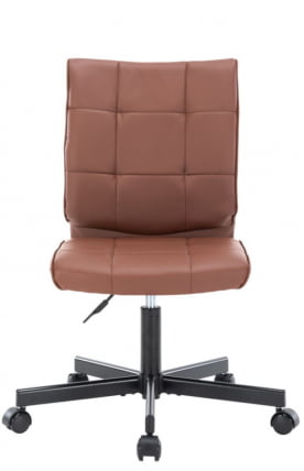 Кресло для персонала Everprof EP-300 Экокожа Коричневый_1