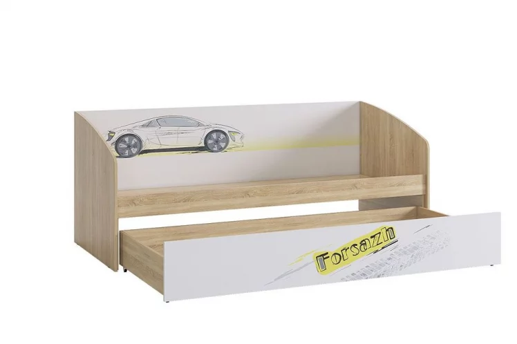 Кровать Форсаж MKF-07 Дуб сонома/белый_2