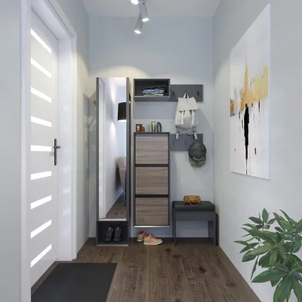 Вешалка высокая Флекс ЛД 135.050.000 Оникс Серый_1