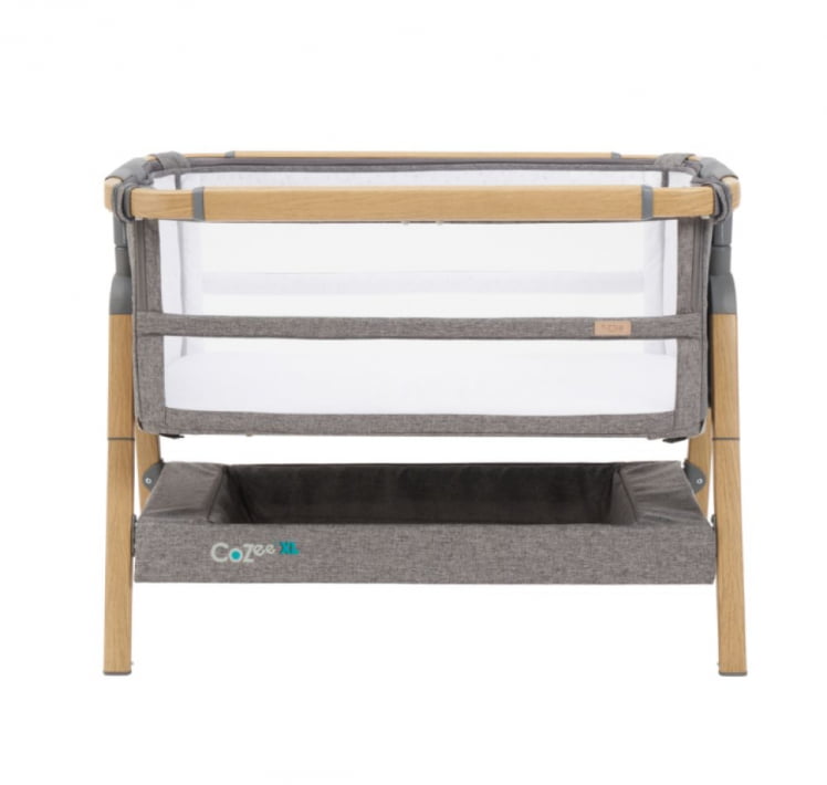 Кровать-трансформер приставная Tutti Bambini (Тутти Бамбини) CoZee XL 120*60 см Oak/Charcoal 211209/3590_3