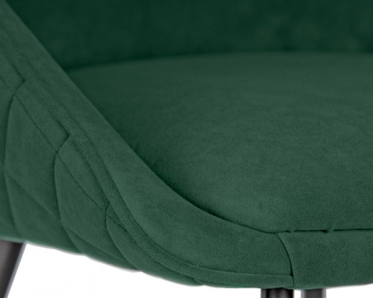 Стул обеденный DOBRIN STELLA (ЭМАЛЬ ЧЕРНЫЙ МУАР велюр Catania Izumrud)_8