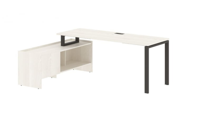 Стол с тумбой EDIS EUCT 19614 Ясень Траун Мокко_0