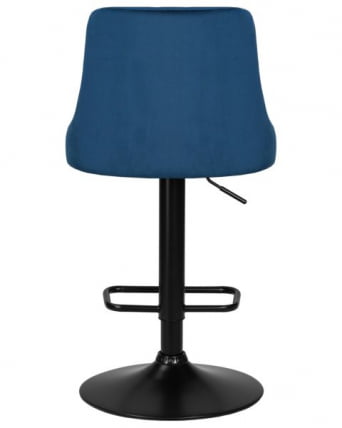 Стул барный ДОБРИН ДЖОСЕПХ БЛАCК (синий велюр (МДЖ9-117)) 2 шт / DOBRIN JOSEPH BLACK (MJ9-117))_4