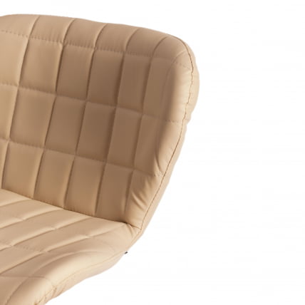 Стул барный AVIONIC (mod. KY712A) металл/экокожа, 45*53*86-107 см, бежевый/хром_7