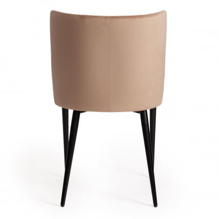 Стул MANTRA (mod. 713) ткань/металл, 49х61х82 см, высота до сидения 49 см, бежевый barkhat 5/черный_3