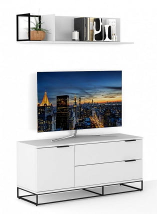 Полка навесная City большая белый_9