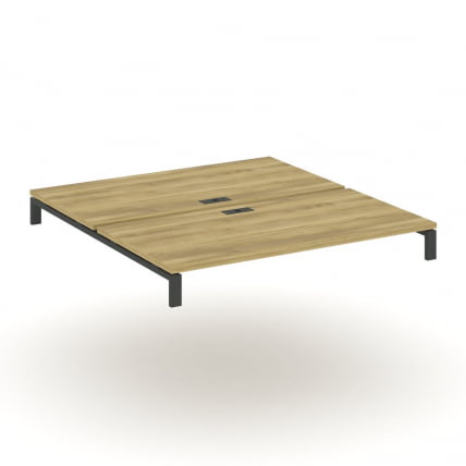 Двойной стол надставка на две опорные тумбы CONCEPT CN.DSN-007 Дуб Винченцо Антрацит_0