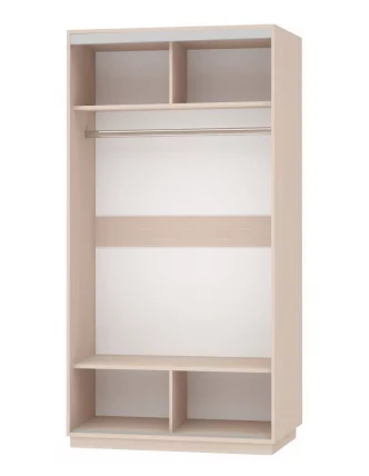 Шкаф-купе двухдверный Экспресс Хит Париж/Белый снег_1