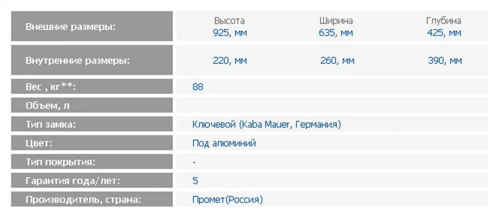 Депозитная ячейка DB-8_1