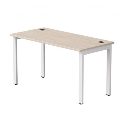 Стол прямой на металлокаркасе, опоры 45 гр Everprof EVO 254S003 Дуб Соната Белый_0