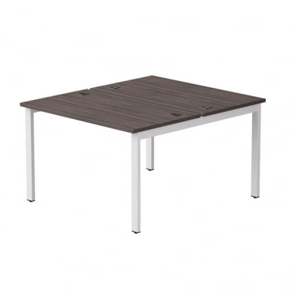 Бенч-система на 2 места на металлокаркасе, опоры 90 гр Everprof EVO 254S018 Дуб Пасадена Белый_0