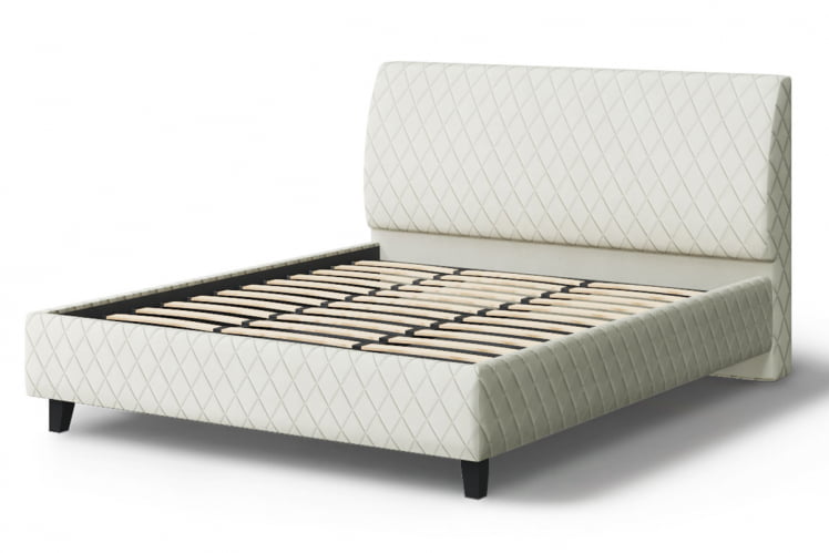 Кровать Хилтон, 2000 кс 1400 мм, серо-белый / x_2