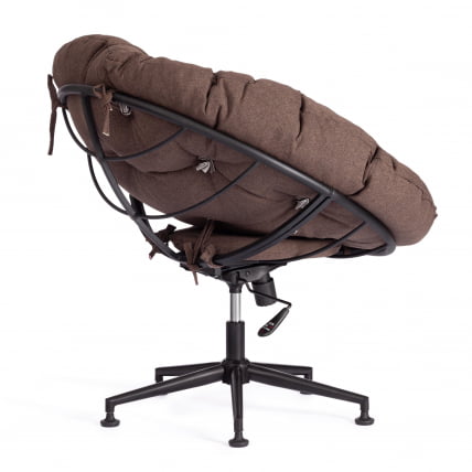 Кресло CLOUDE рогожка/металл, 97х98х90-96см, коричневый, 3М7-147_3