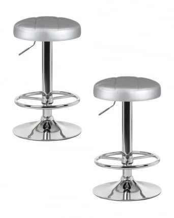 Табурет барный ДОБРИН БРУНО (серебряный) 2 шт / DOBRIN BRUNO_0