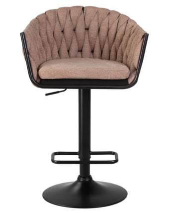 Стул барный ДОБРИН ЛЕОН (коричневая ткань (ЛАР 275-3)) 2 шт / DOBRIN LEON (LAR_6