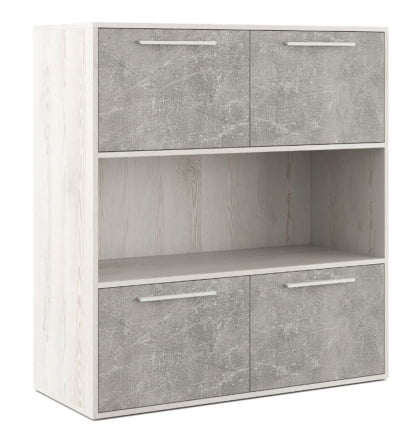 Шкаф средний с горизонтальной нишей B-TONE BTN36154431 Сосна Бетон светлый_0