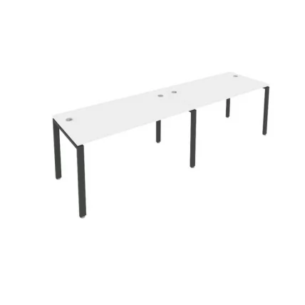 Рабочая станция на 2 раб.места Metal System Б.СМ-2.3 Белый/Антрацит_0