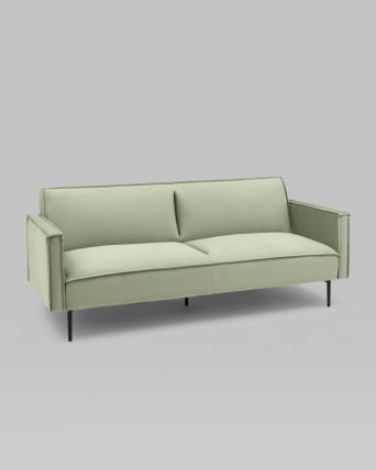 Диван прямой Кассель велюр Светло-салатовый_0