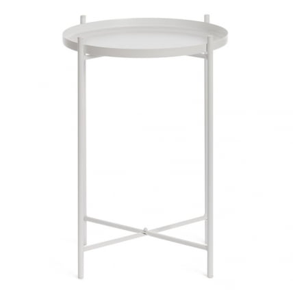 Столик журнальный TAVETT / 1 шт. в упаковке металл, 37,6*37,6*52 см, белый_1