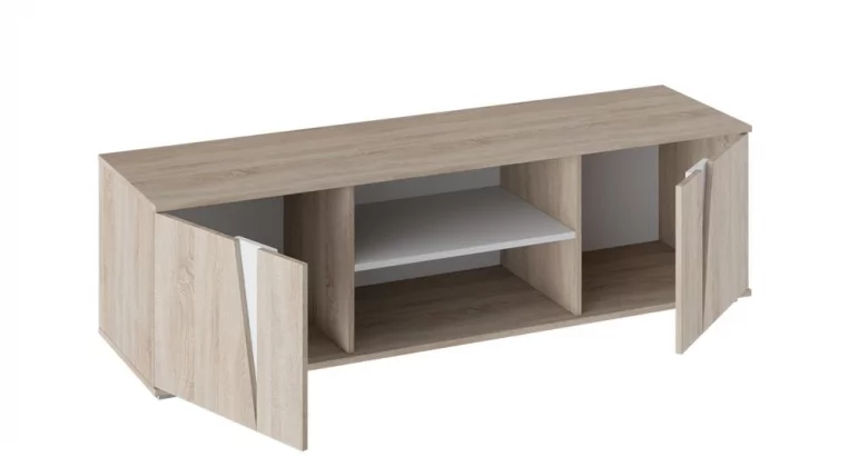 Тумба для ТВ Тип 4 Дуб сонома/Белый_1