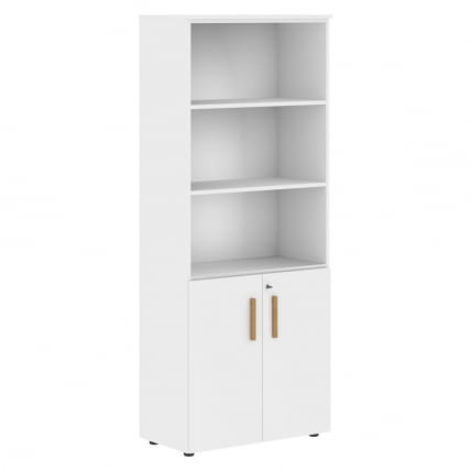 Шкаф с 1 комплектом глухих малых дверей Forta FHC 80.5(Z) Белый премиум_0