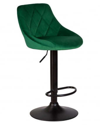 Стул барный ДОБРИН ЛОГАН БЛАCК (зеленый велюр (МДЖ9-88)) 2 шт / DOBRIN LOGAN BLACK (MJ9-88))_2