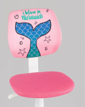 Кресло компьютерное детское ЛОЛО Mermaid Tail пластик белый_3