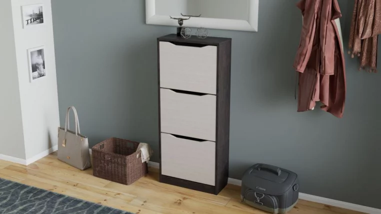 Тумба для обуви Тетра тип 1 Венге Цаво/Дуб Белфорд_2