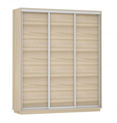 Шкаф-купе трехдверный Экспресс Трио Элемент 1800х2200х Ясень шимо светлый / 1800х2200h_0