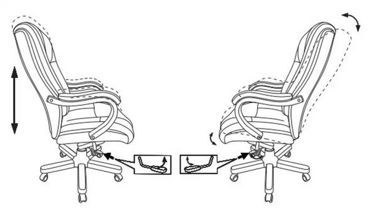 Кресло руководителя Бюрократ T-9925WALNUT Черный_7