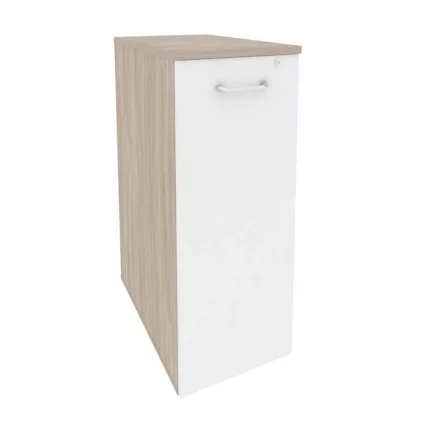 Тумба высокая выдвижная приставная / опорная ONIX O.VTPO-7 Дуб Аттик/Белый_0