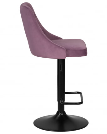 Стул барный DOBRIN JOSEPH BLACK (пудрово-сиреневый велюр (MJ9-52))_2